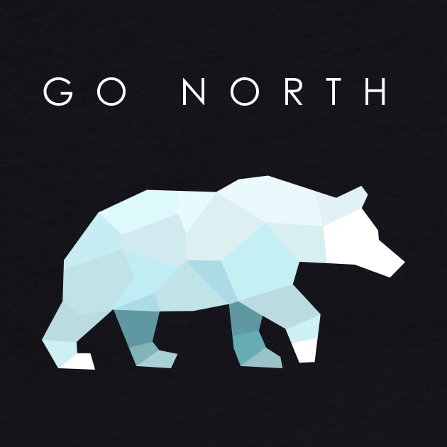 Go North - Polar bear (dark) by MikeDrago